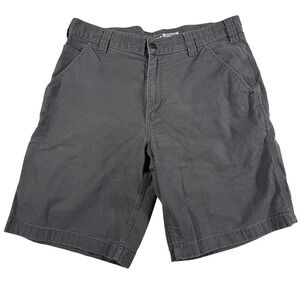 Carhartt Mens Relaxed Fit Work Shorts Gray Size 34 Cotton Spandex Blend BS2514M
